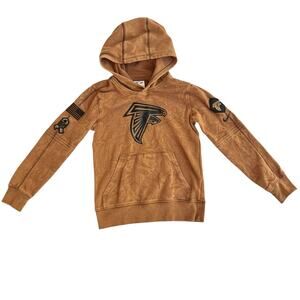 Nike Atlanta Falcons Salute to Service Hoodie Youth Small Size 8 Brown